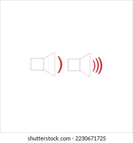 Icon speaker vector line art
