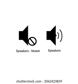 Icon speakers vector, speakers vector art, speaker icon muted, suitable for web icon, etc.