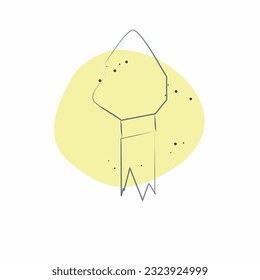 Icon Spear. related to Prehistoric symbol. Color Spot Style. simple design editable. simple illustration