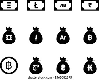 icon special made for you currency icons set
