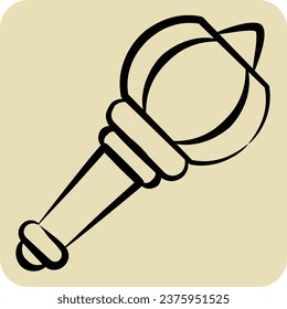 Icon Spectre. related to India symbol. hand drawn style. simple design editable. simple illustration