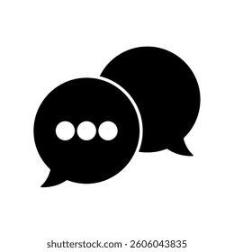 Icon a speech bubble, isolated against a clean background.