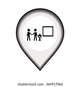 Icon of a speech businessman 