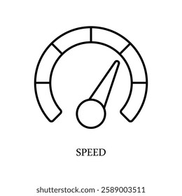 Icon a speed, isolated against a clean background.
