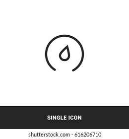 icon speedometer outline black single icon graphic design
