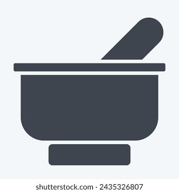 Icon Spice Bowl. related to Spice symbol. glyph style. simple design editable. simple illustration