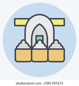 Icon Spice Market. related to Turkey symbol. color mate style. simple design editable. simple illustration