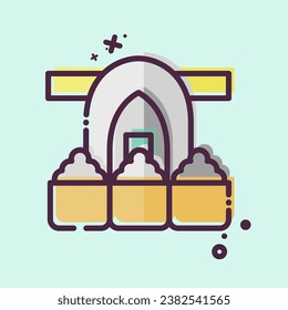 Icon Spice Market. related to Turkey symbol. MBE style. simple design editable. simple illustration