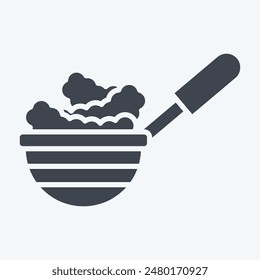 Icon Spider Strainer. related to Kitchen Tool symbol. glyph style. simple design illustration