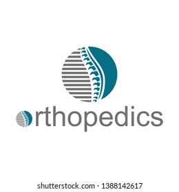 Icon spine. Sign of orthopedics. Logo for orthopedist