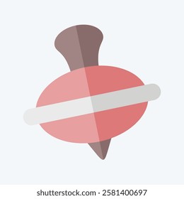 Icon Spinner. related to Kindergarten symbol. flat style. design editable