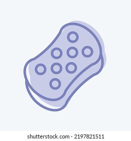 Icon Sponge. suitable for Kids symbol. two tone style. simple design editable. design template vector. simple illustration