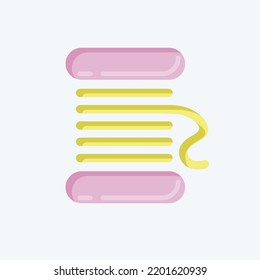 Icono Spool. adecuado para el símbolo educativo. estilo plano. diseño simple editable. vector de plantilla de diseño. ilustración simple