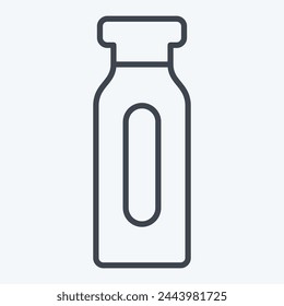 Icon Sport Bottle. related to Skating symbol. line style. simple design illustration