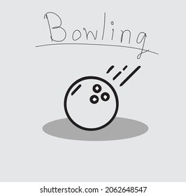 Icon Sport Bowlingball Vektorgrafik