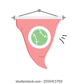 An icon of sports flag in modern style, ready to use icon