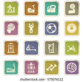Icon with sports items