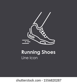 Icon of a sports shoe. Beautiful and modern sport pictogram. Sneaker
