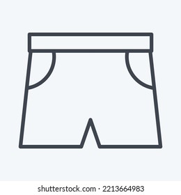 Icon Sports. suitable for Summer symbol. line style. simple design editable. design template vector. simple illustration