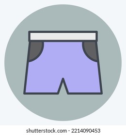 Icon Sports. suitable for Summer symbol. color mate style. simple design editable. design template vector. simple illustration