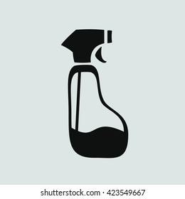 Icon of spray bottle with cleaning liquid