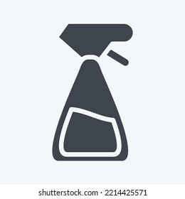 Icon Spray Bottle. suitable for Garden symbol. glyph style. simple design editable. design template vector. simple illustration