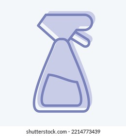 Icon Spray Bottle. suitable for Garden symbol. two tone style. simple design editable. design template vector. simple illustration