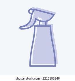 Icon Spray. suitable for Barbershop symbol. two tone style. simple design editable. design template vector. simple illustration