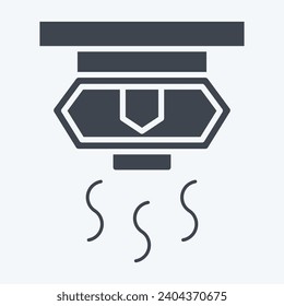 Icon Sprinkler. related to Firefighter symbol. glyph style. simple design editable. simple illustration