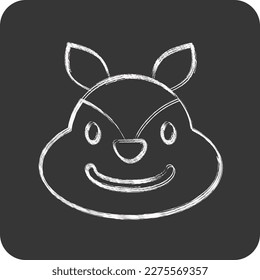 Icon Squirrel. related to Animal Head symbol. simple design editable. simple illustration