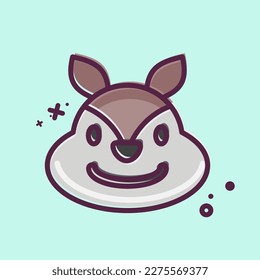 Icon Squirrel. related to Animal Head symbol. simple design editable. simple illustration