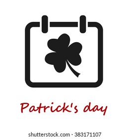 Icon of St. Patrick's Day,vector illustration.patricks day vector. patricks day vector icon