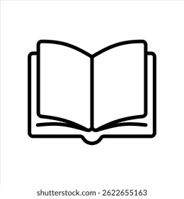 icon Stacked, learning, knowledge in books.