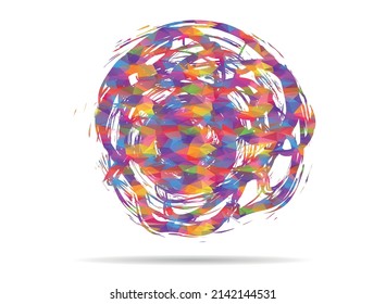 icon stain low poly colorful