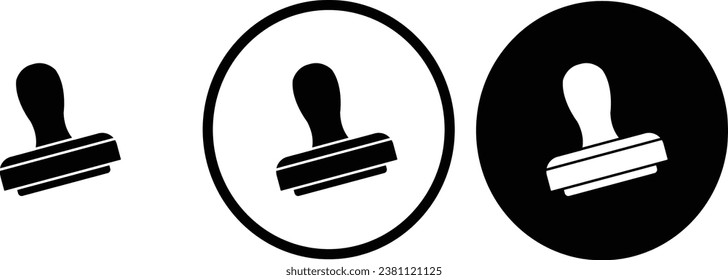 icon stamp outline for web site design 
and mobile dark mode apps 
Vector illustration on a white background