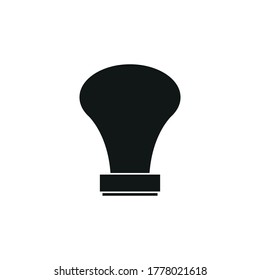 El icono del sello. Ilustración vectorial simple en un fondo blanco.
