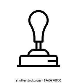 Icon Stamp With Style Outline