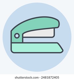 Icon Stapler. related to Office symbol. color mate style. simple design illustration