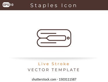 Icon Staples For Website, Infographic Element. Vector Illustration