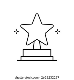 icon star award vector illustration