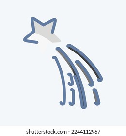 Icon Star Bethlehem. related to Stars symbol. doodle style. simple design editable. simple illustration. simple vector icons