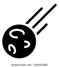 
Icon of a star falling from space with speed
