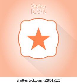 Icon star. Flat style. Made in vector