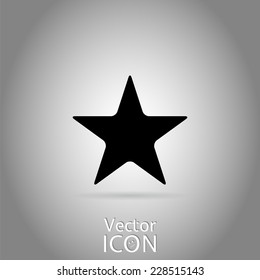 Icon star. Flat style. Made in vector