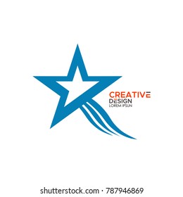 icon star logo creative design