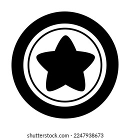 Forma Máquina Estrella de Icono. Símbolo de juego, objeto. Ilustración del vector