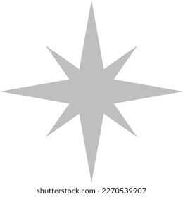 Icon Star Shining Light Bright North Hope Guide Sparkling Twinkling