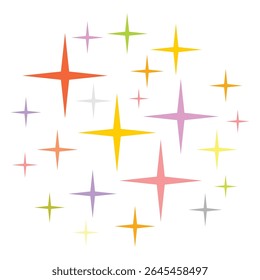 icon star with shining star vector shape magic sparkle sky falling night fantasy pattern decoration tree toy space symbol rating winning