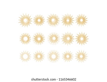 Icon star. Sparkles collection. Sparks vector icons set