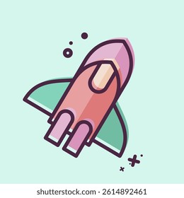 Icon Star Up. related to Cryptocurrency symbol. MBE style